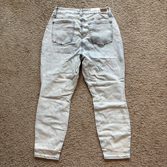 Judy Blue Jeans Women 18W Blue Denim Ultra Acid Wash Slim Fit High Waist NWT - Picture 3 of 11